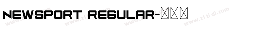 Newsport Regular字体转换